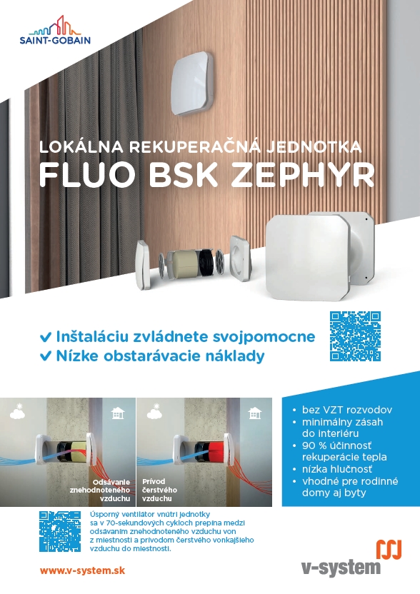 Rekuperačná jednotka FLUO BSK Zephyr