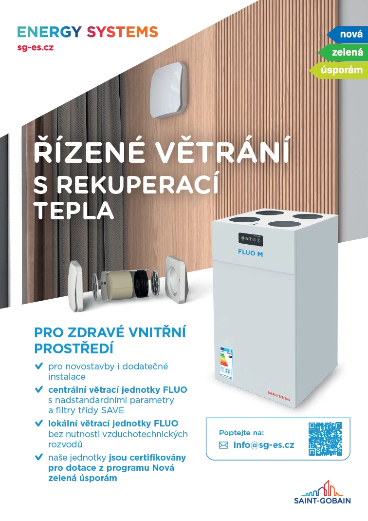 Riadené vetranie s rekuperáciou tepla
