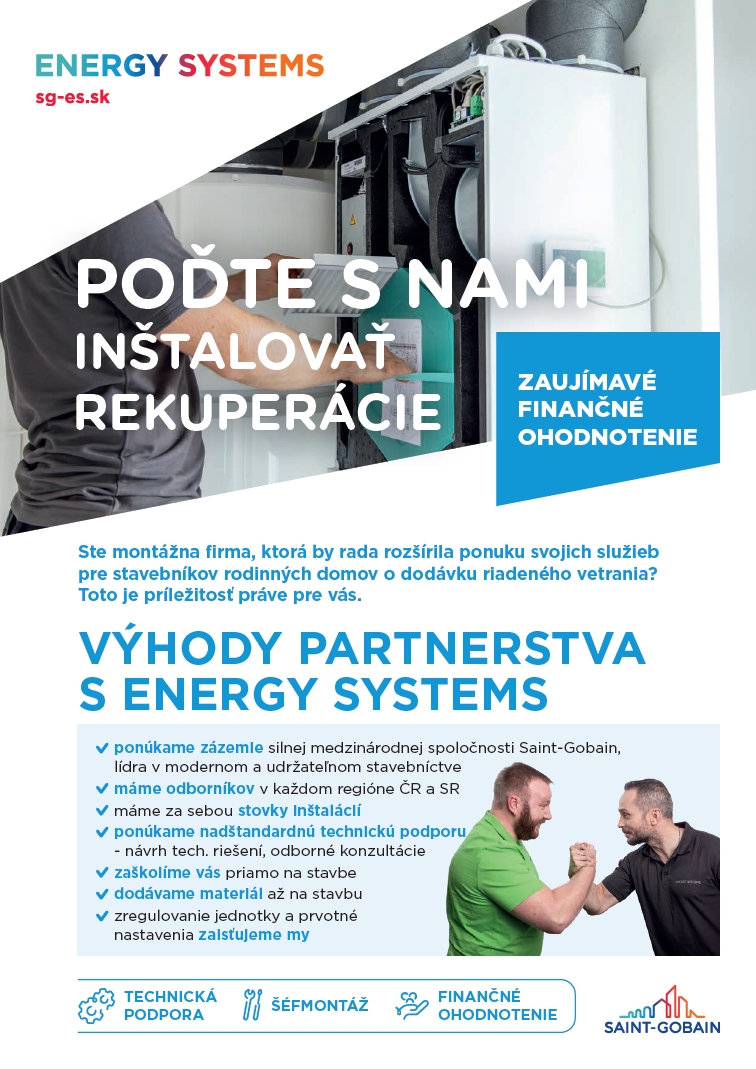 Poďte s námi inštalovať rekuperácie