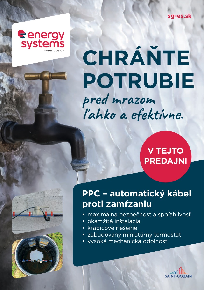 Vykurovací kábel proti zamŕzaniu
